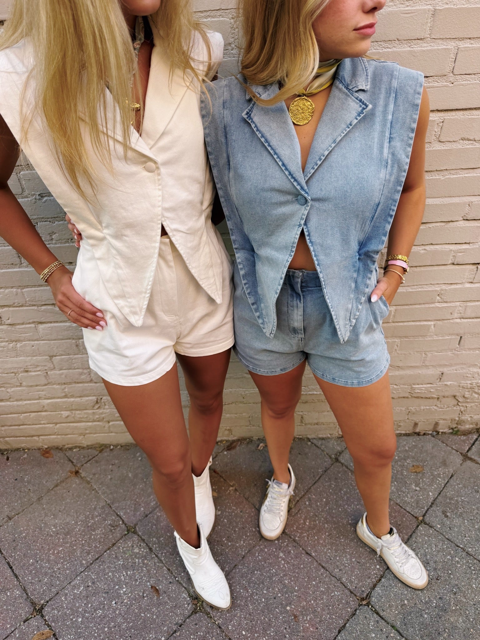 THE SHEA ROMPER - DENIM