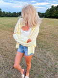 THE COSTAL COWGIRL CARDIGAN - Yellow