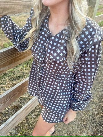 Maple Check Ruffle Set