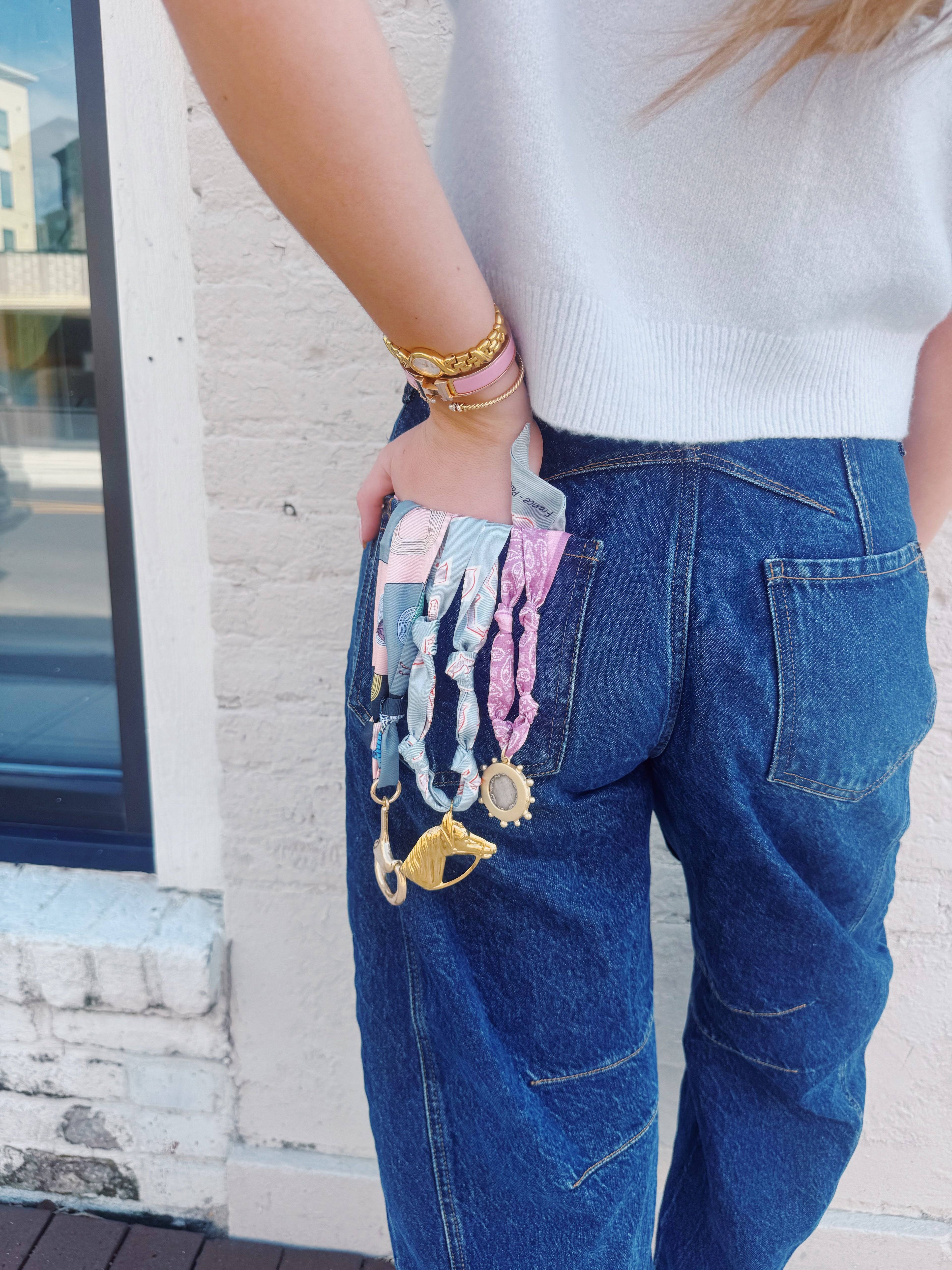 FEELIN' LUCKY SCARF NECKLACE