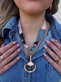 FEELIN' LUCKY SCARF NECKLACE
